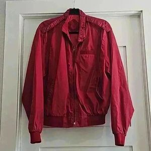 Vintage 80's Members only Bomber style faded red. Size M to L